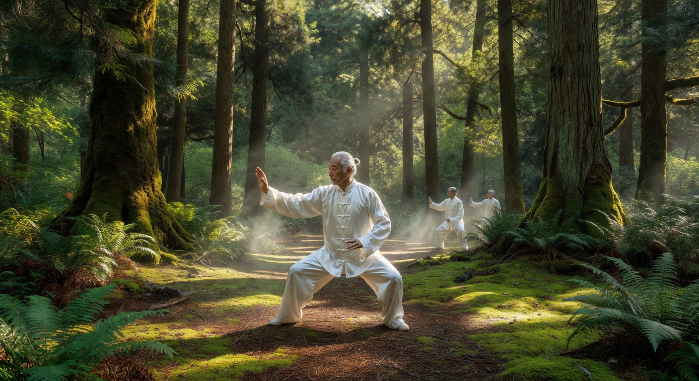 太極拳と自然の中での動き